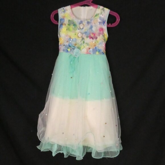 Floral Sleeveless Dress | size 24 months | Zip-Up Back Closure - Picture 1 of 16
